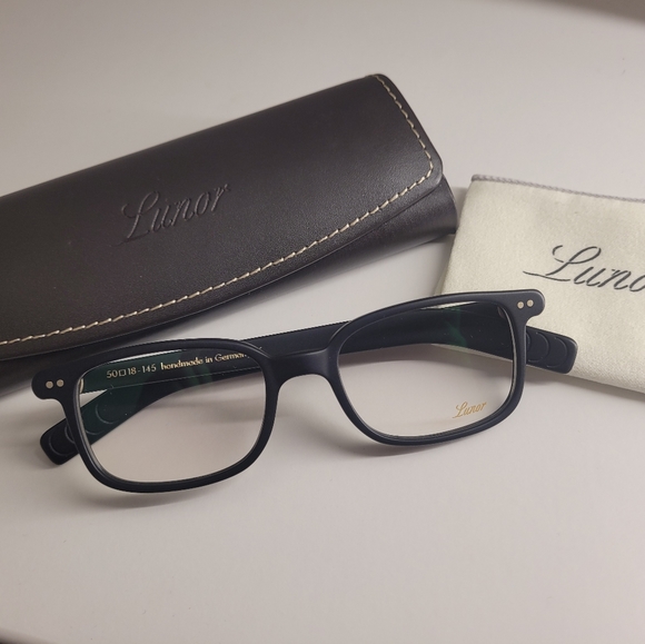 New Lunor Eyeglasses A6 245 with case & cloth - Picture 2 of 4